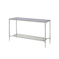 Adelrik - Accent Table - Glass & Chrome Finish