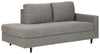 Lyman - RAF Corner Chaise - Graphite