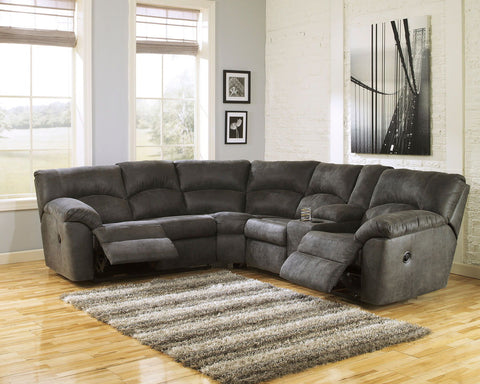 Dark Gray / 2-Piece Reclining Sectional