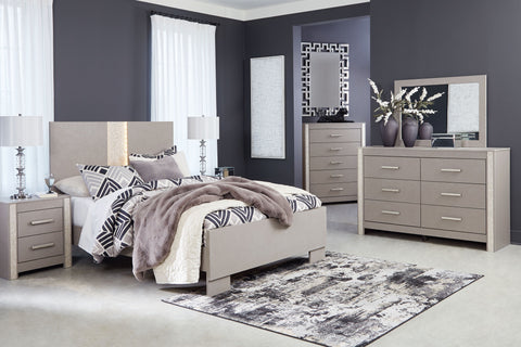 Dark Gray / 6 Pc. Bed, Dresser, Mirror, Chest / Queen