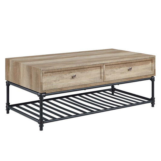 Brantley - Coffee Table - Oak & Sandy Black Finish