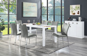 Pagan - Dining Table - White High Gloss Finish