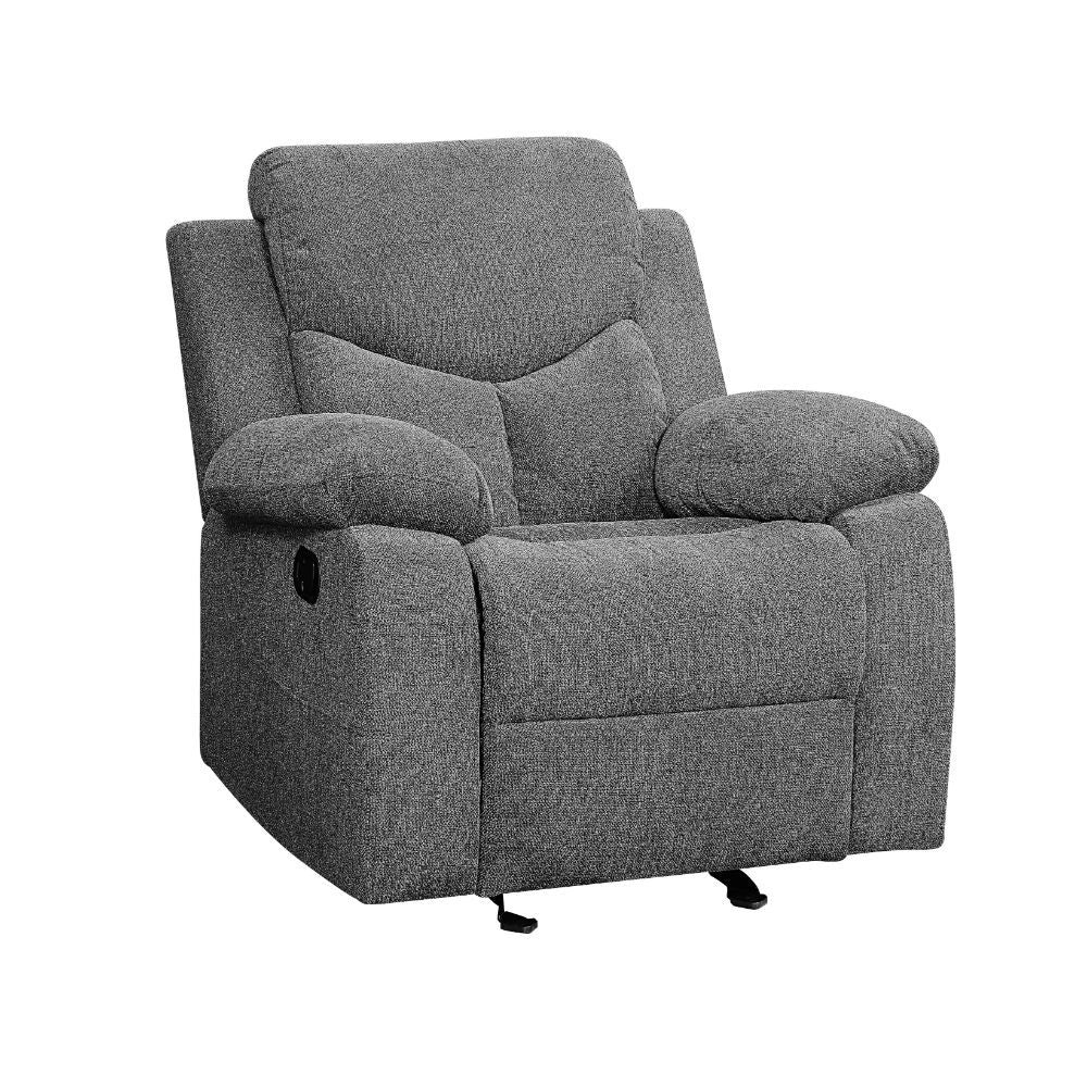 Kalen - Glider Recliner - Gray Chenille