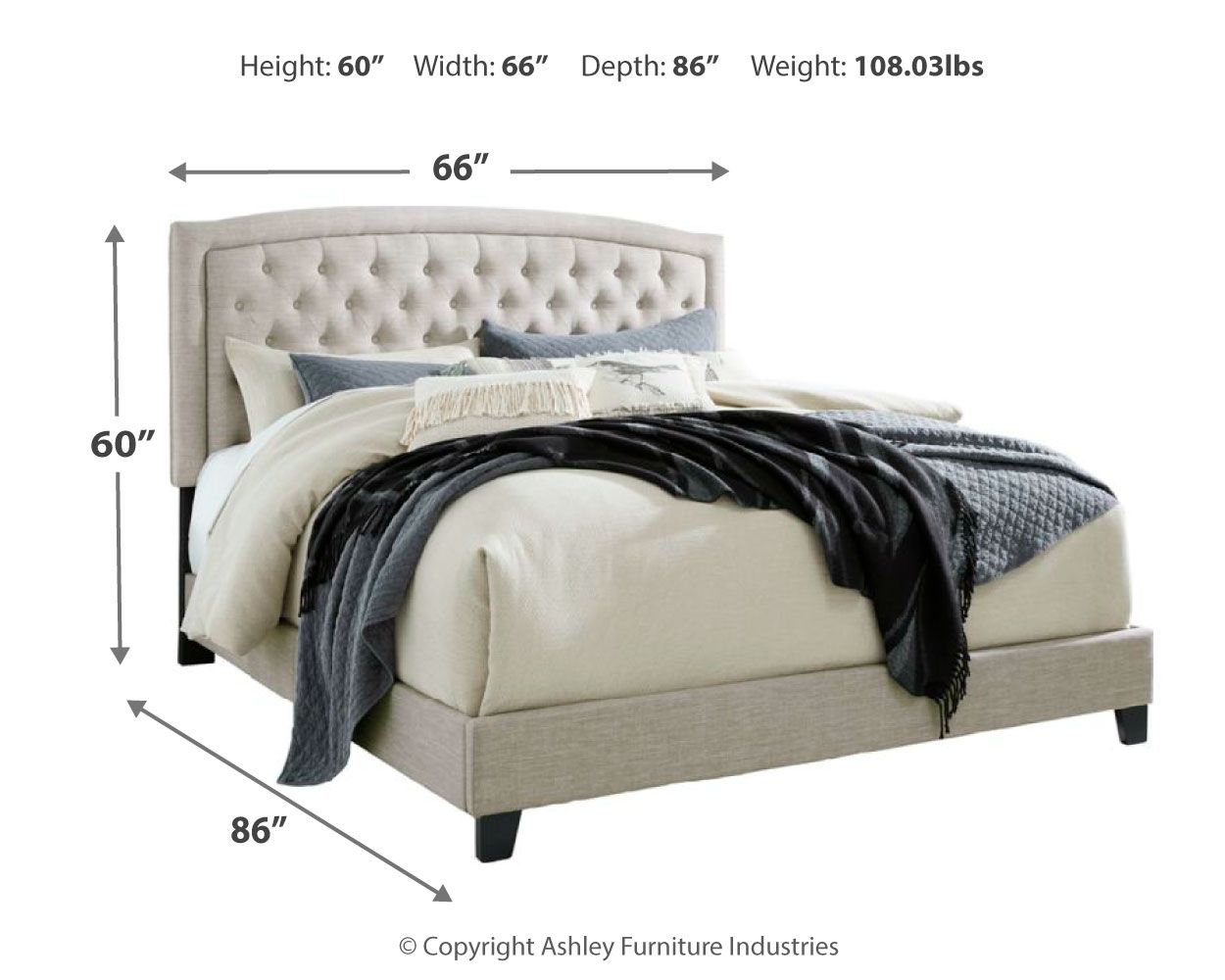 Jerary - Arched Upholstered Bed