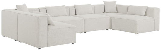 Cube - Modular Sectional 6 Piece - Cream