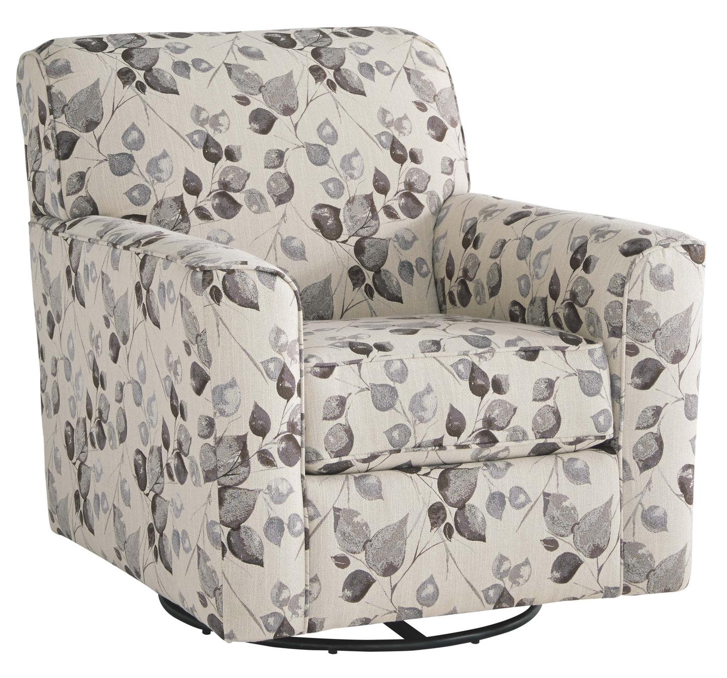 Abney - Platinum - Swivel Accent Chair