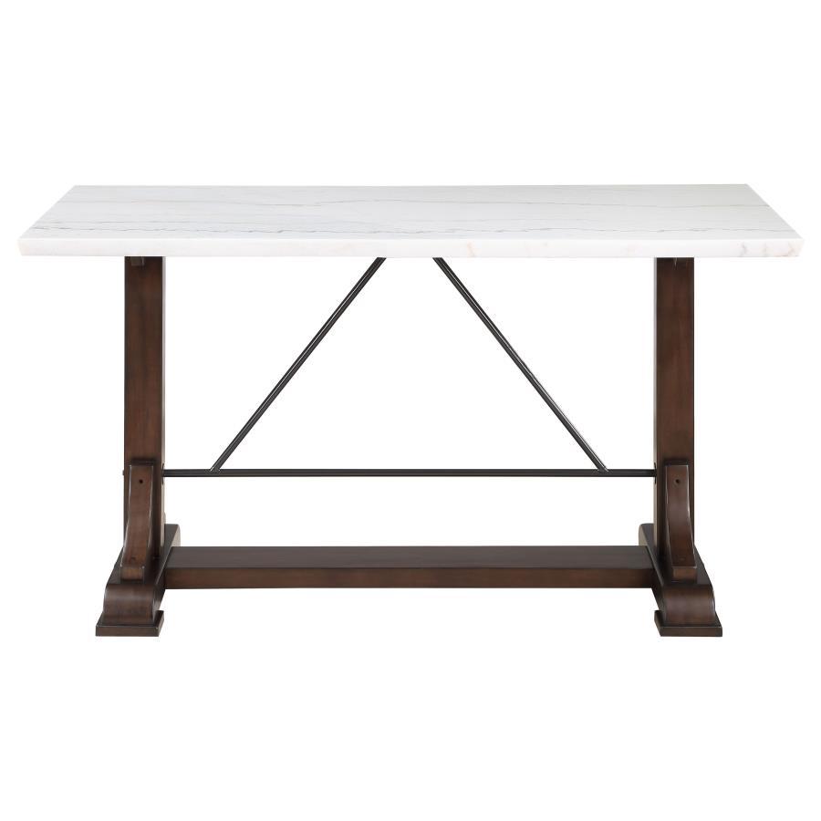 Aldrich - Marble Top Counter Height Dining Table - White