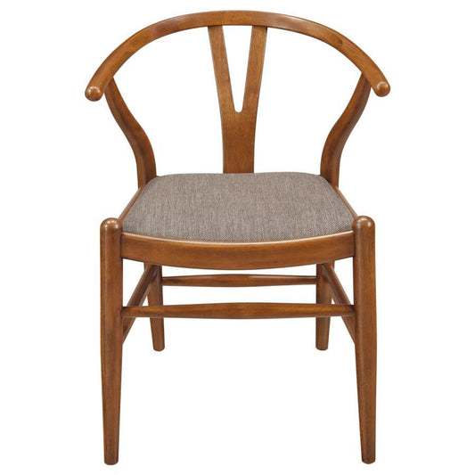 Dinah - Wood Wishbone Dining Side Chair (Set of 2) - Walnut