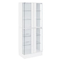 Cabra - Display Case Curio Cabinet With Glass Shelves And LED Lighting