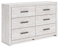 Cayboni - Whitewash - Six Drawer Dresser