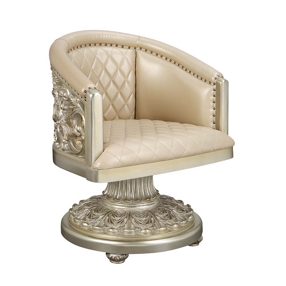 Sorina - Dining Chair - PU & Antique Gold Finish - 38