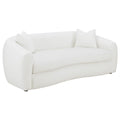 Isabella - Faux Sheepskin Upholstered Sofa Natural - Ivory