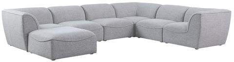 Miramar - Modular Sectional 7 Piece - Gray - Fabric