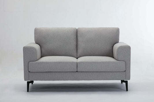 Kyrene - Loveseat - Light Gray Linen