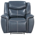 Sloane - Upholstered Padded Arm Recliner Chair - Blue