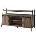 Rashawn TV Stand - Rustic Oak & Black Finish