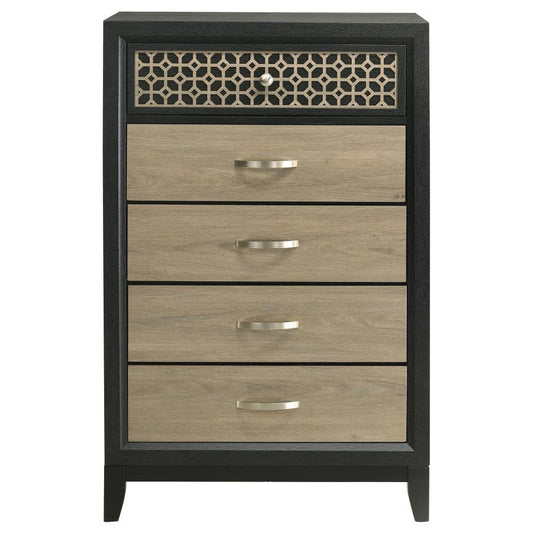 Valencia - 5-Drawer Bedroom Chest - Black