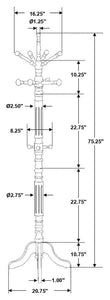 Achelle - Coat Rack with 11 Hooks