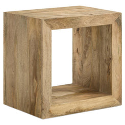 Benton - Rectangular Solid Wood End Table - Natural