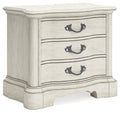 Arlendyne - Antique White - Three Drawer Night Stand