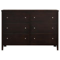 Carlton - 6-Drawer Dresser - Cappuccino