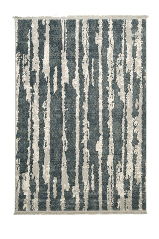 Liberta - Carpet 5'x8' - Grey / Dark Blue