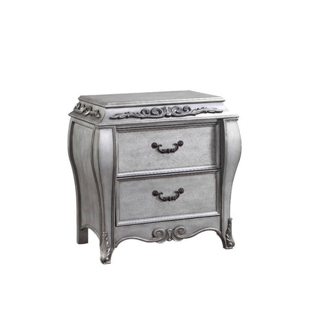 Leonora - Nightstand - Vintage Platinum