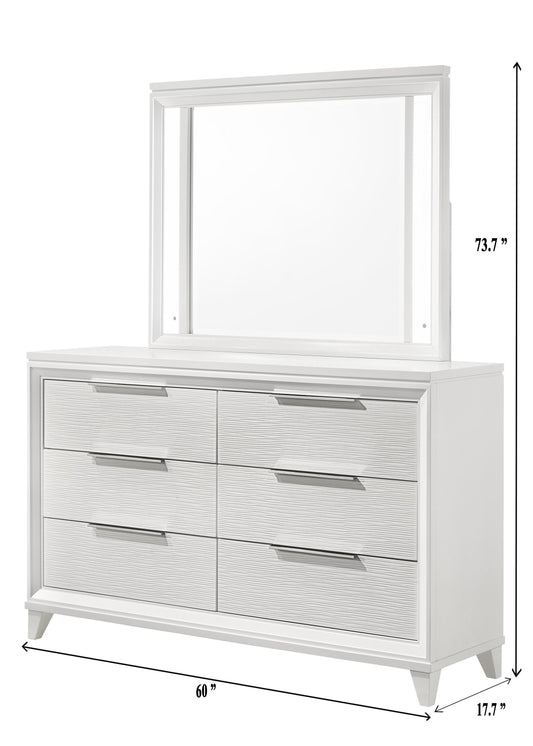 Cressida - Dresser And Mirror - White