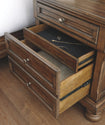 Flynnter - Medium Brown - Two Drawer Night Stand