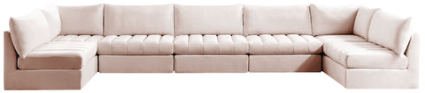 Jacob - Modular Sectional 7 Piece - Pink