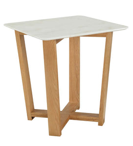 Tartan - Accent Table - Marble Top & Natural