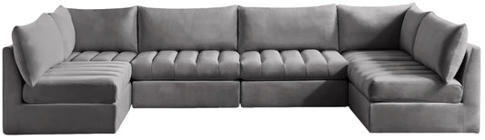 Jacob - Modular Sectional 6 Piece - Grey