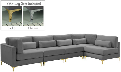 Julia - Modular Sectional 5 Piece - Gray