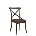 Kaelyn - Side Chair (Set of 2) - Dark Oak & Black