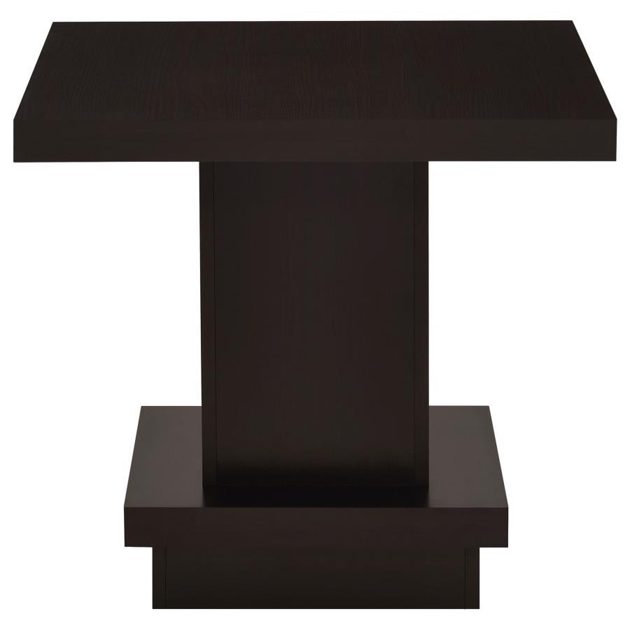 Reston - Square Engineered Wood Side End Table - Cappuccino