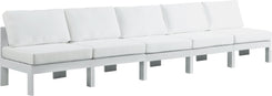 Nizuc - Outdoor Patio Modular Sofa Armless - White