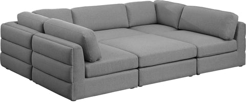 Beckham - Modular Sectional 6 Piece - Gray