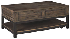 Johurst - Grayish Brown - LIFT TOP COCKTAIL TABLE