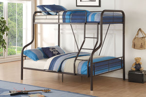 Cairo - Twin Over Full Bunk Bed - Sandy Black