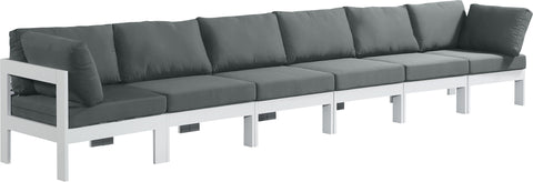 Nizuc - Outdoor Patio Modular Sofa With Frame - Grey