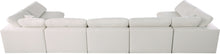 Plush - Velvet Standart Comfort Modular Sectional 7 Piece - Cream