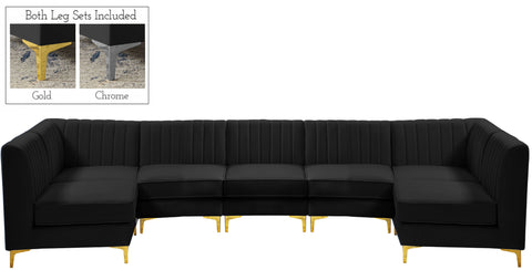 Black / 7 Pc. Sectional