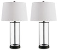 Wilmburgh - Clear / Bronze Finish - Glass Table Lamp (Set of 2)