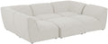 Miramar - Modular Sectional 6 Piece - Cream - Fabric - Modern & Contemporary