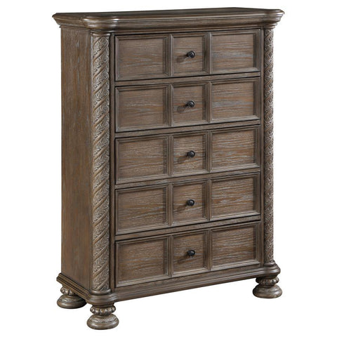 Emmett - 5-Drawer Bedroom Chest - Walnut