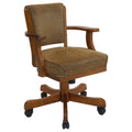 Mitchell - Upholstered Swivel Dining And Game Chair - Amber