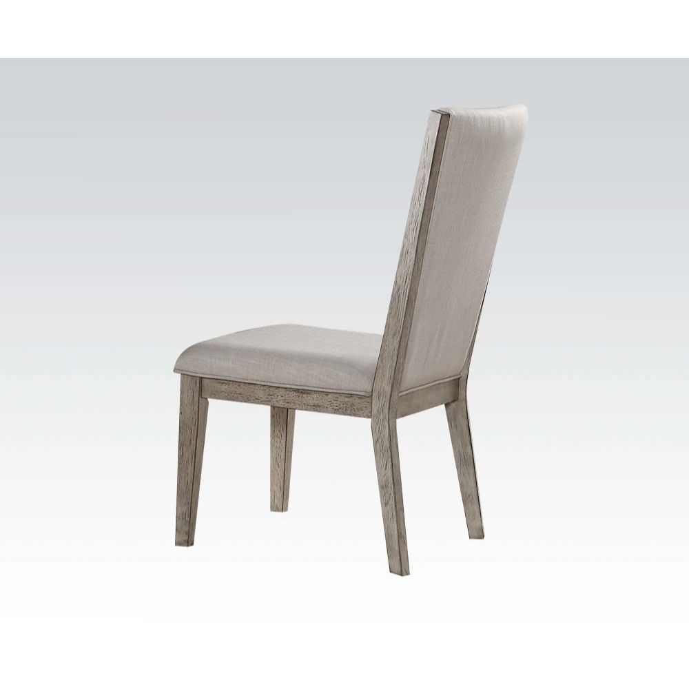 Rocky - Side Chair (Set of 2) - Fabric & Gray Oak