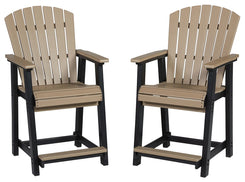 Fairen Trail - Black / Driftwood - Barstool (Set of 2)