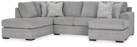 Dark Gray / 2-Piece Left Arm Facing Corner Chaise Sectional