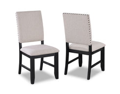 Regent - Side Chair (Set of 2) - Charcoal Black